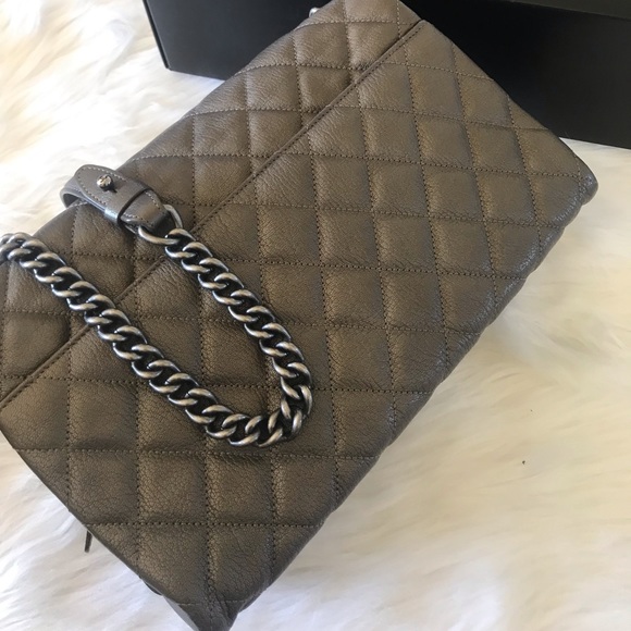 Chanel City Rock Goatskin Metallic flap bag. - Picture 6 of 8